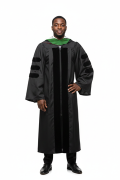 Doctor of Medicine Hood - Kelly Green & White
