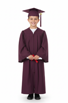 Matte Maroon Elementary Gown