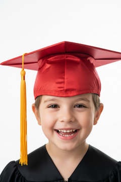 Shiny Red Elementary Cap