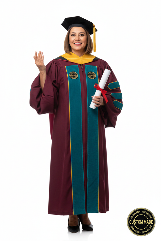 Custom Faculty Regalia Package for John Hopkins University model display