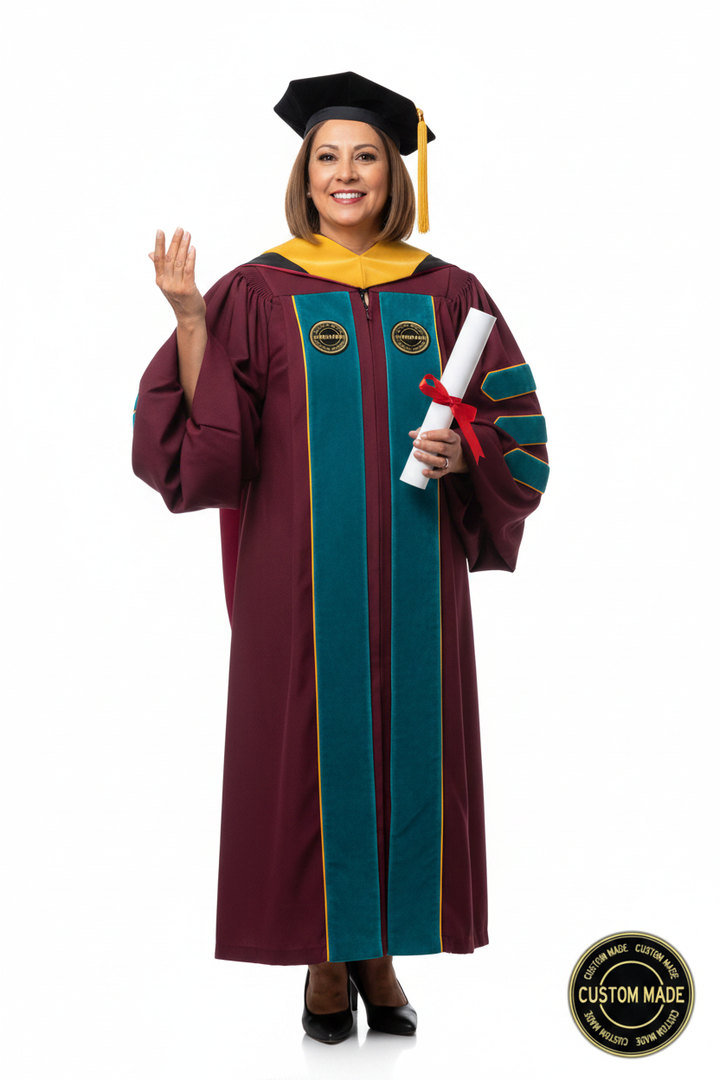 Custom Faculty Regalia Package for John Hopkins University model display