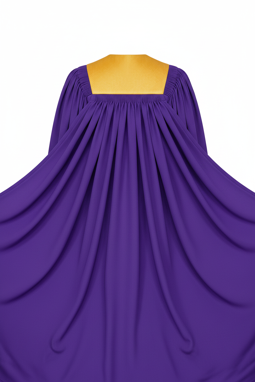 Premium Golden Yoke Lantern Sleeve Choir Robe