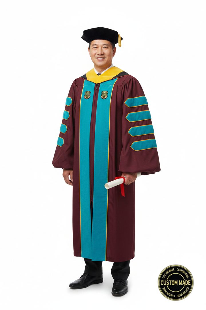 Custom Faculty Regalia Package for UC Irvine model display