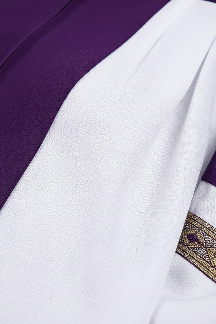 Premium Two-Tone Lantern Sleeve Choir & Clergy Robe - Stage Performance Gown