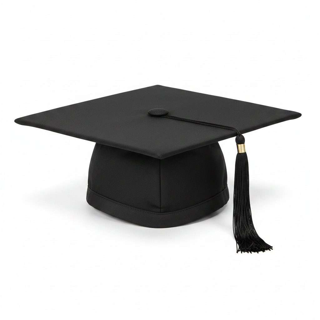 UK British Academic Mortarboard Hat Detail