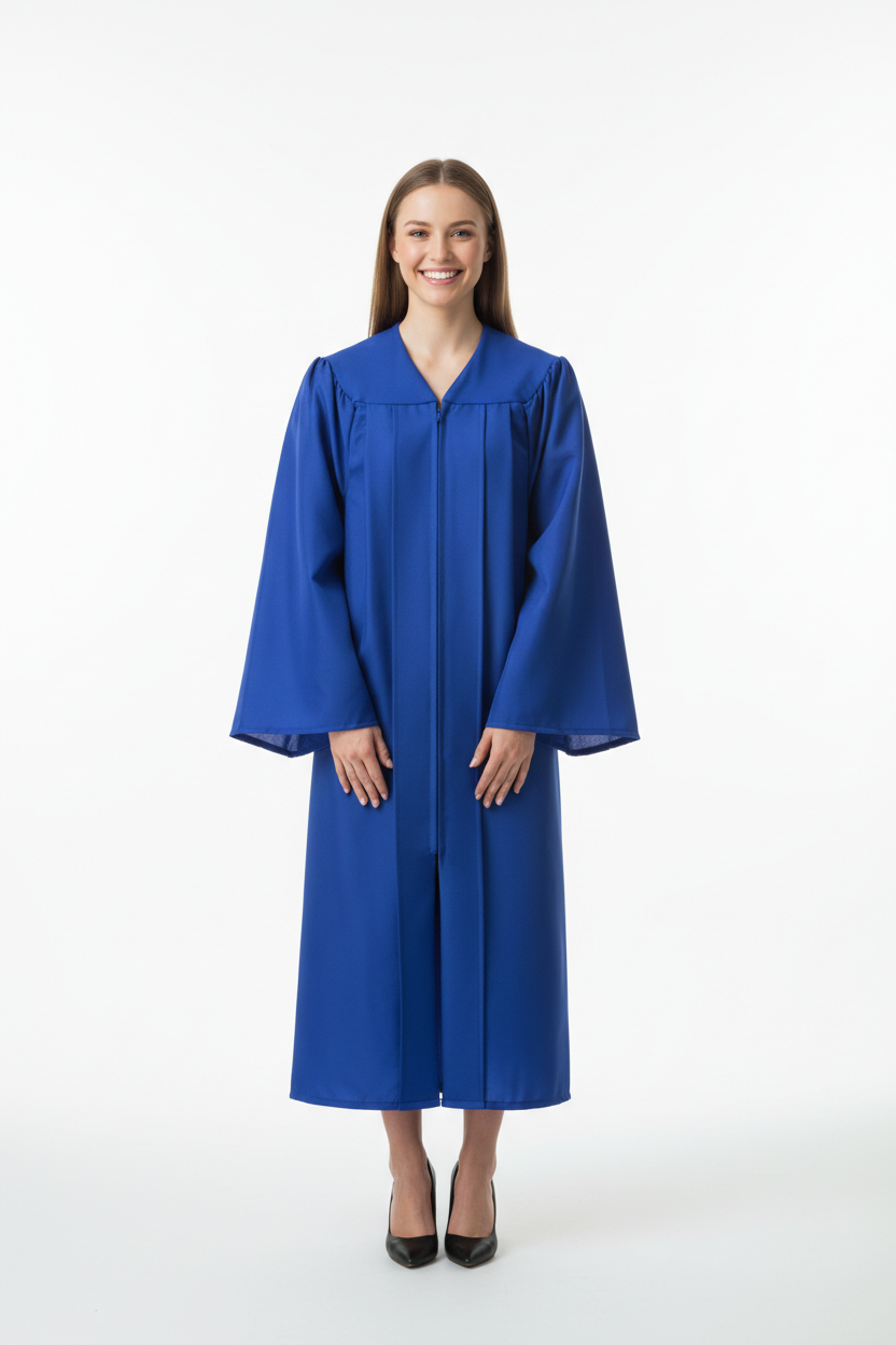 Matte Royal Blue Bachelors Academic Gown