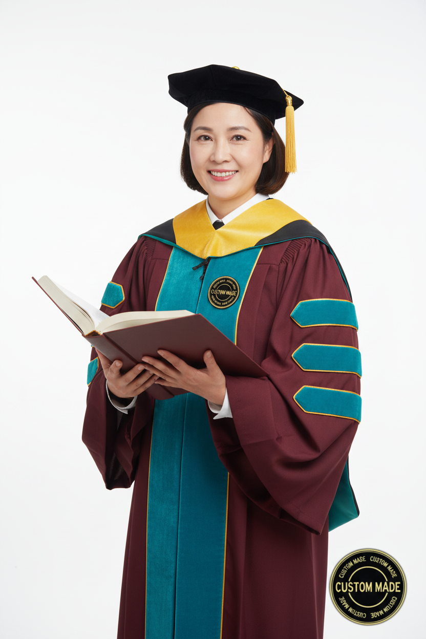 Custom Faculty Regalia Package for George Washington University model display