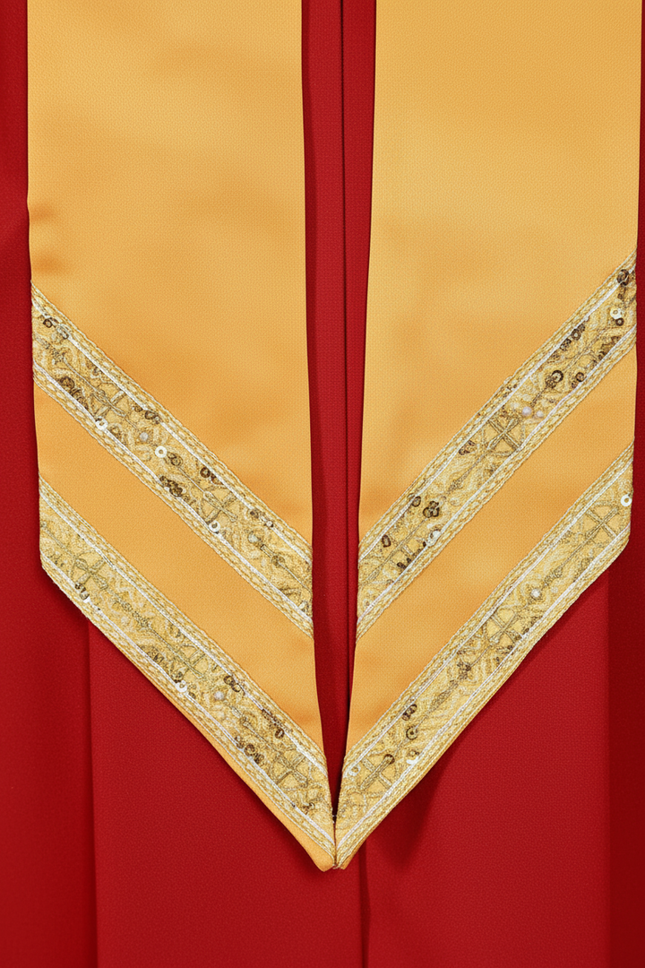 Premium Golden Yoke Lantern Sleeve Choir Robe