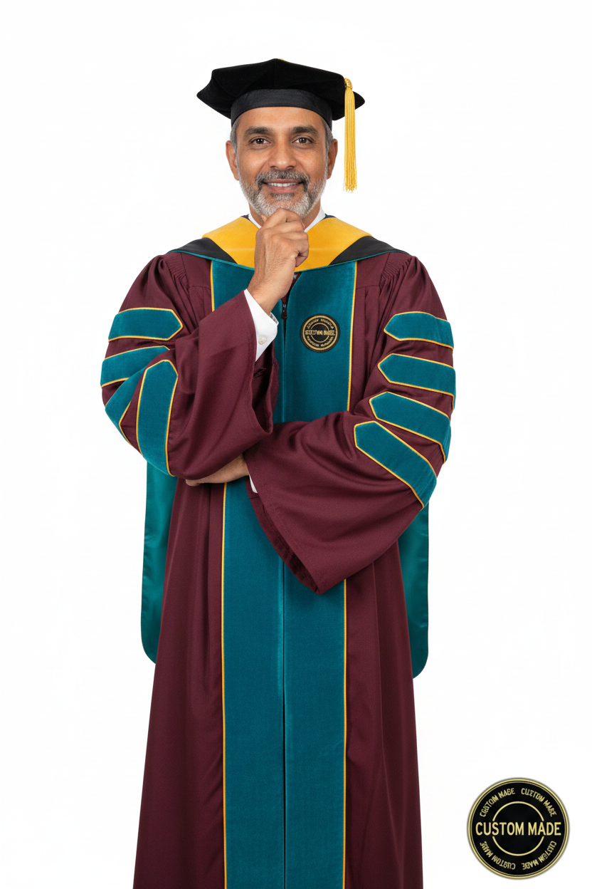 Custom Faculty Regalia Package for University of Kentucky model display