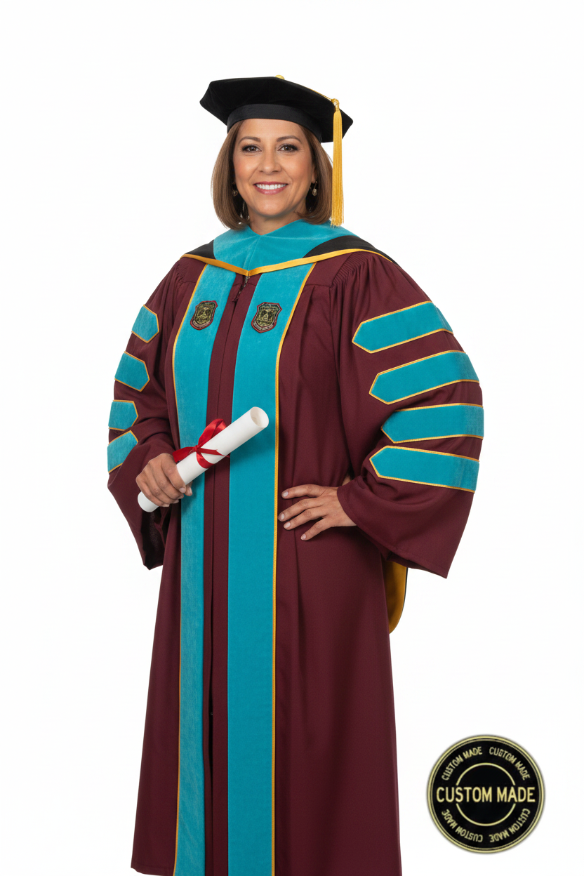 Custom Faculty Regalia Package for University of Georgia model display