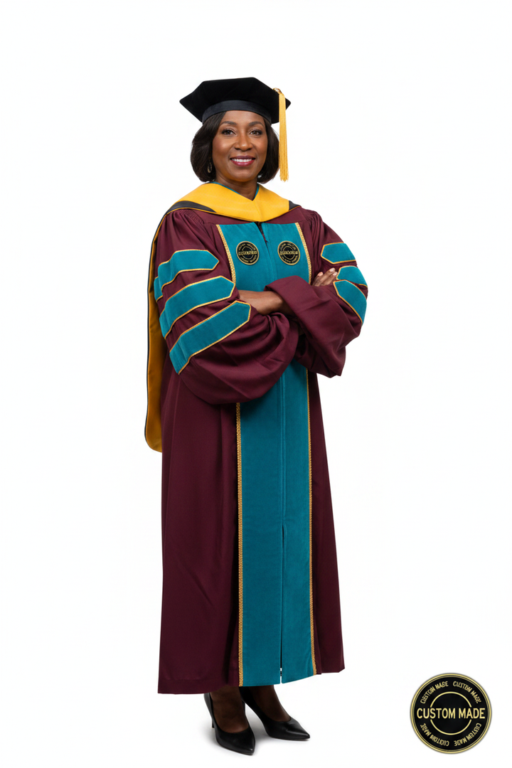 Custom Faculty Regalia Package for UCLA model display