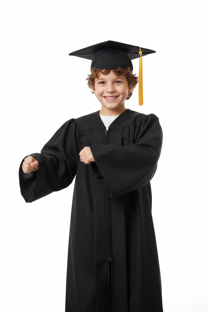 10 Matte Elementary School Cap & Tassel - Model Shot