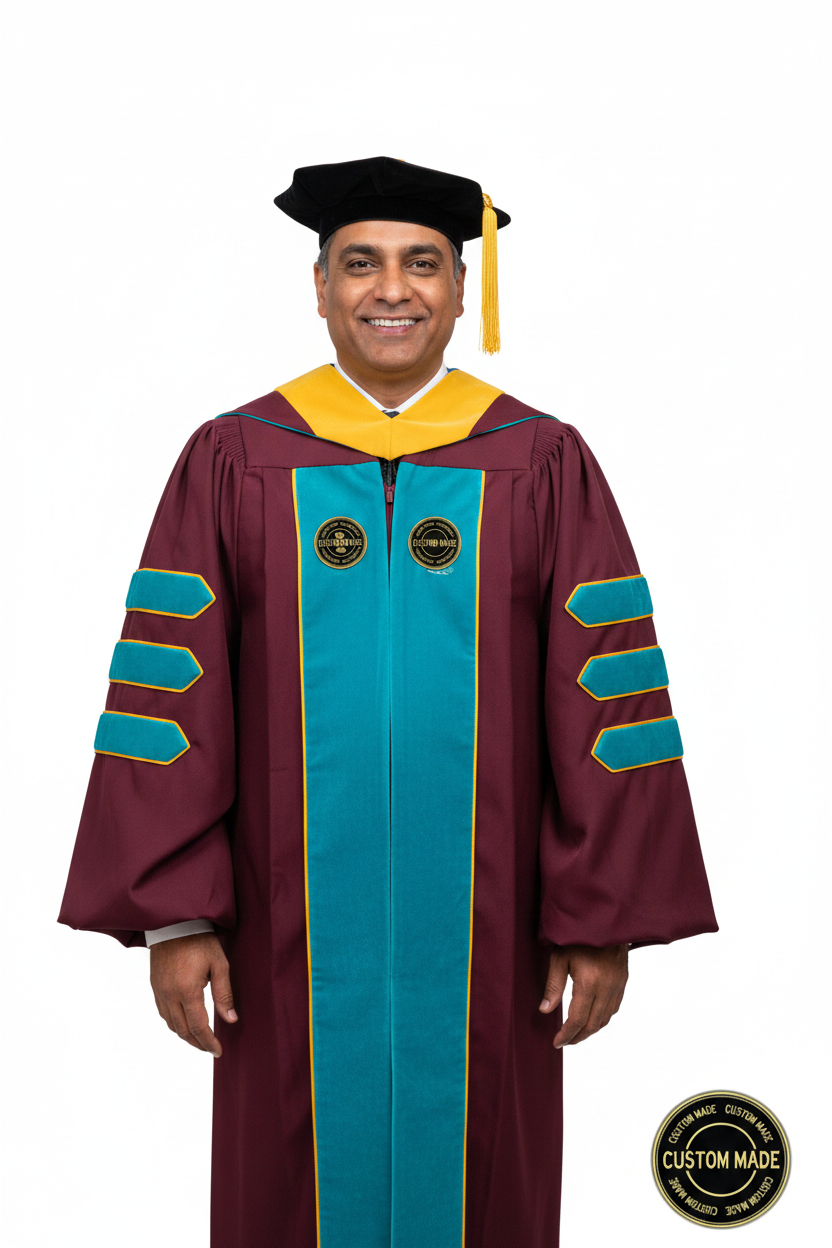 Custom Faculty Regalia Package for Sonoma State model display