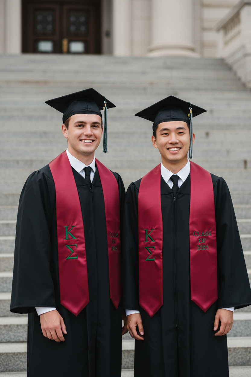 Kappa Sigma Lettered Stole w/ Year