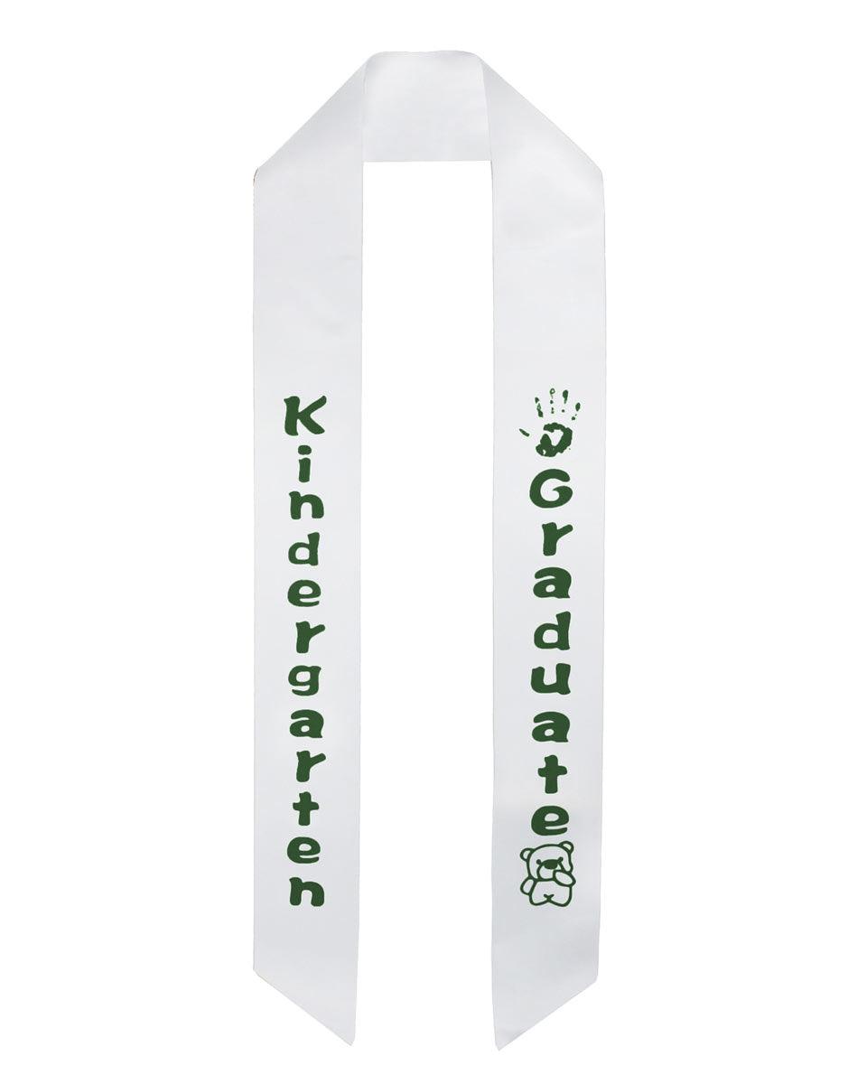 Kindergarten Graduation Sash Stole - 5 Colors Available - Graduation Seller