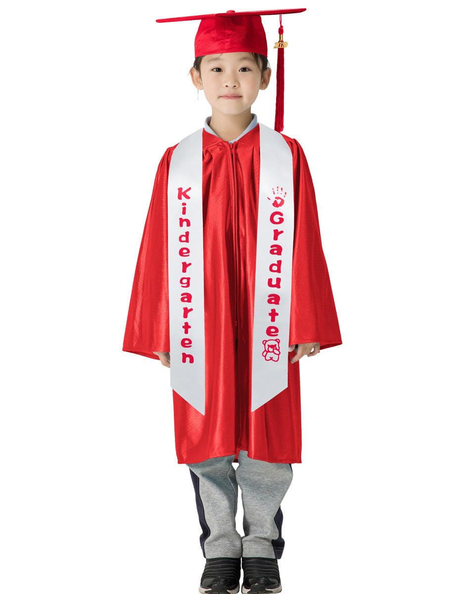 Kindergarten Graduation Sash Stole - 5 Colors Available - Graduation Seller