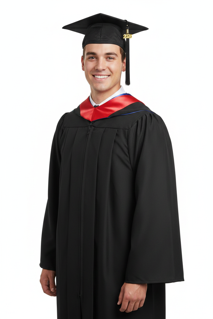 Matte Black Cap Gown Hood