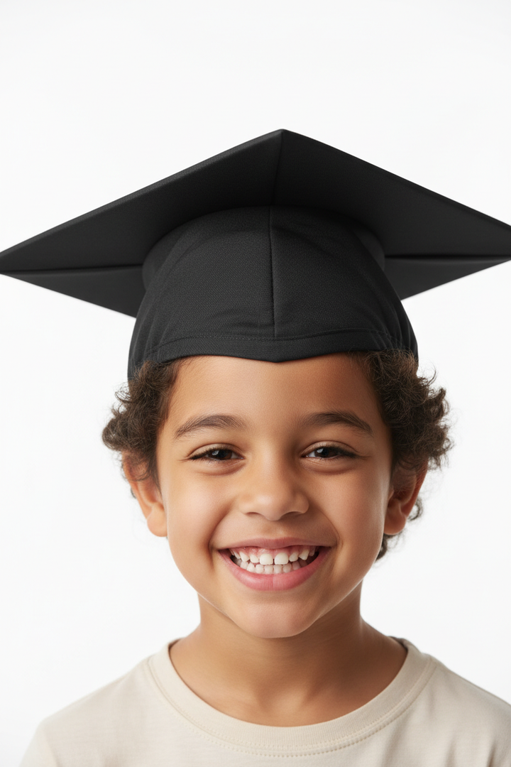 Matte Black Elementary Cap - Model Display