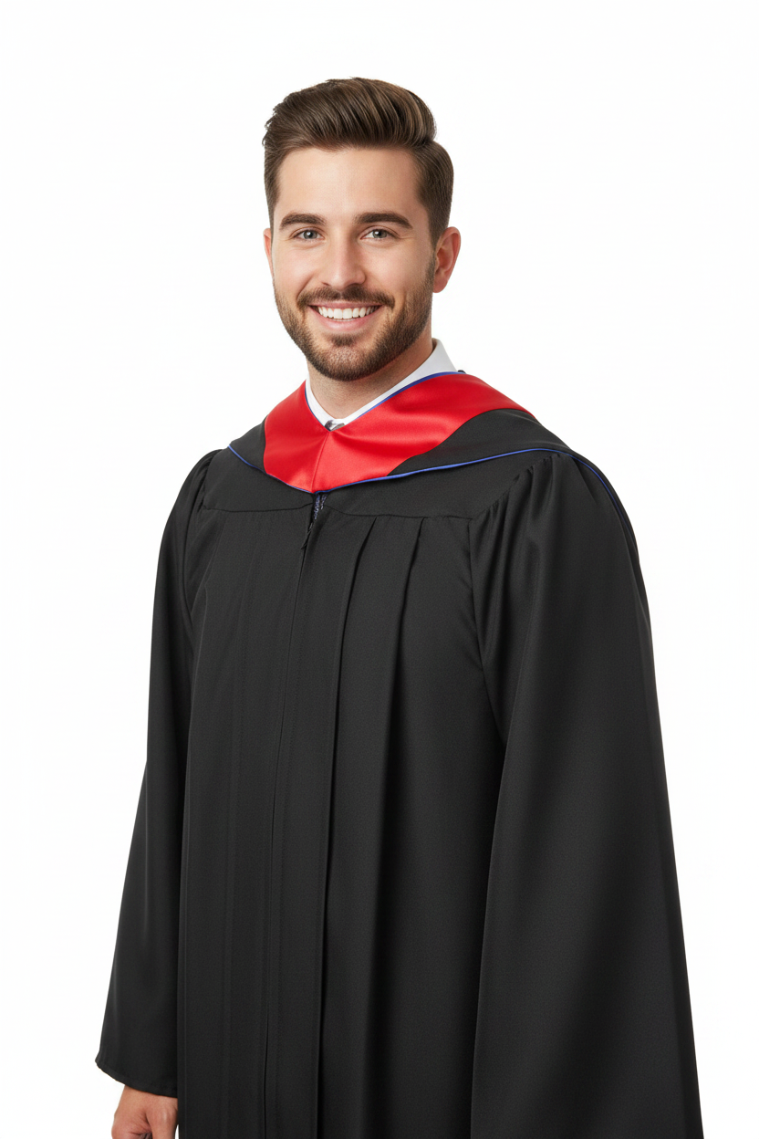 Matte Black Gown Hood