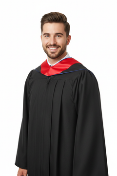 Matte Black Bachelors Gown & Hood Package