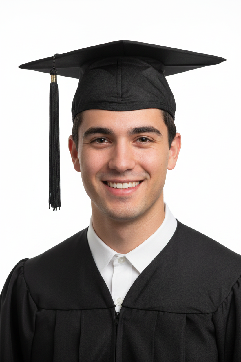 Matte Black Graduation Cap