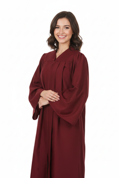 Matte Burgundy Bachelors Gown