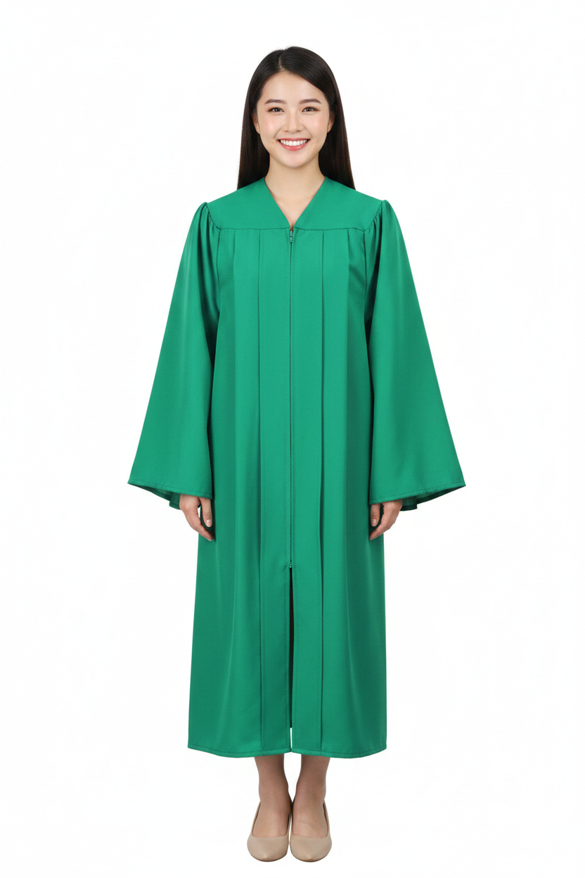 Matte Emerald Green Bachelors Academic Gown