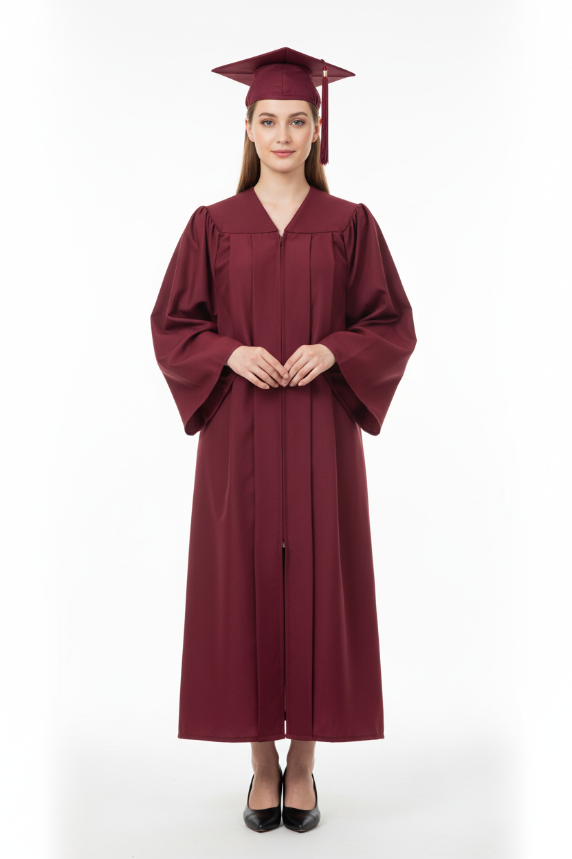 Matte Maroon Bachelors Academic Gown
