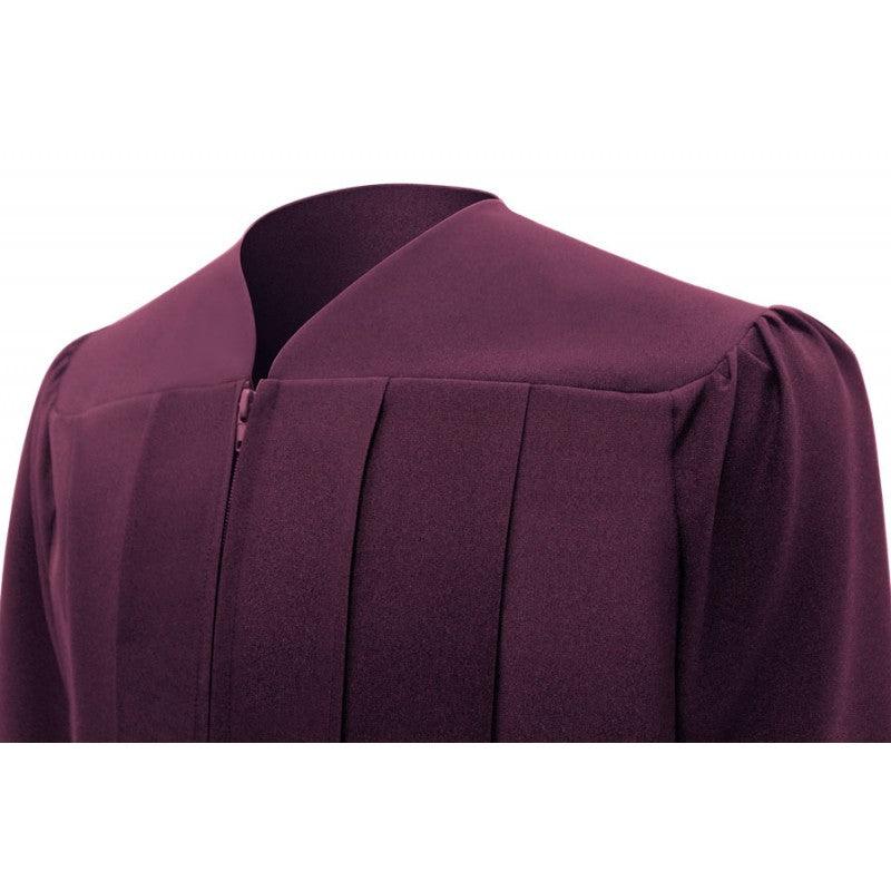 Matte Maroon Bachelors Academic Cap & Gown - Graduation Seller