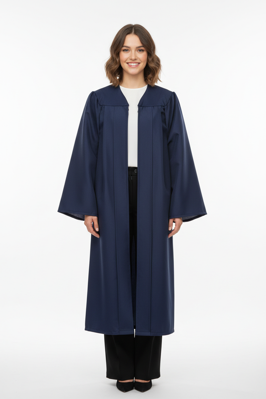 Matte Navy Blue Bachelors Gown