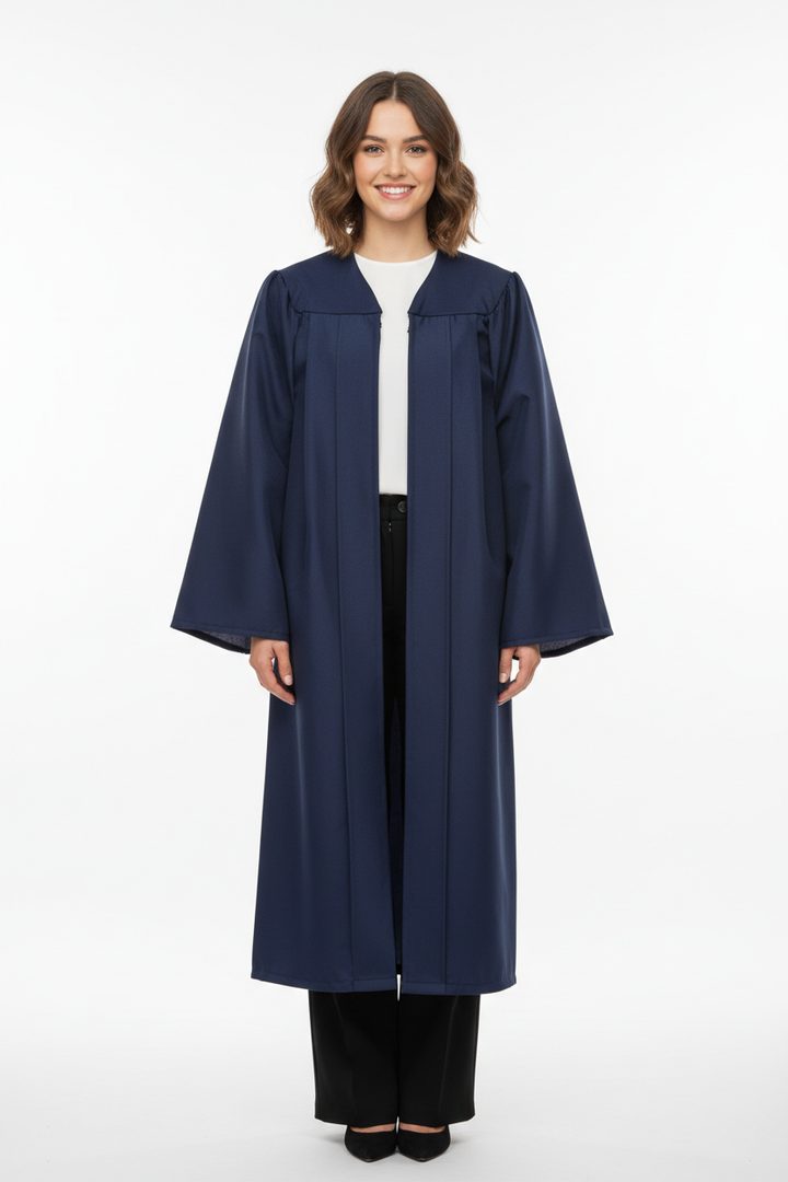 Matte Navy Blue Bachelors Gown