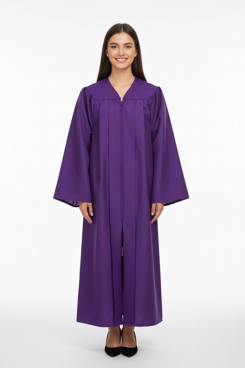 Matte Purple Bachelors Academic Gown