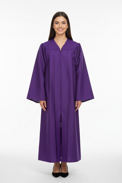 Matte Purple Bachelors Gown