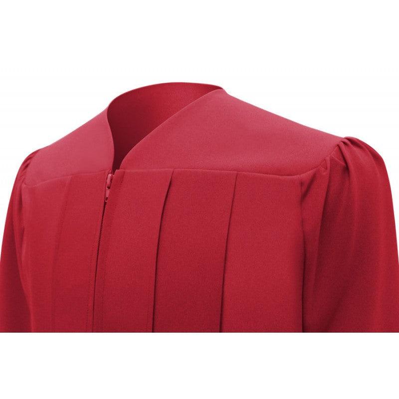 Matte Red Elementary Cap & Gown - Caldwood Elementary - Graduation Seller
