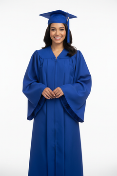 Matte Royal Blue Bachelors Cap & Gown