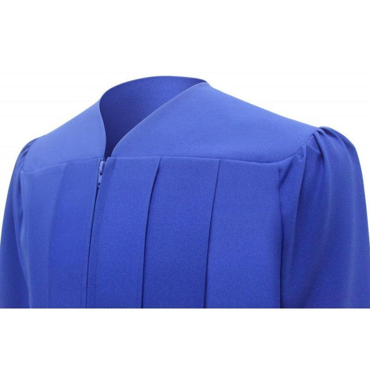 Matte Royal Blue Bachelors Academic Cap & Gown - Graduation Seller