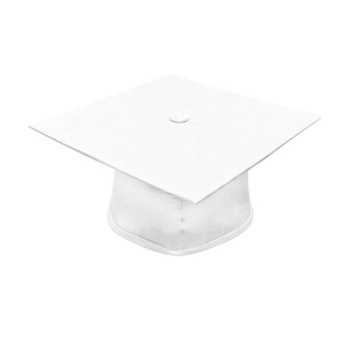 Matte White High School Cap & Gown - Graduation Seller