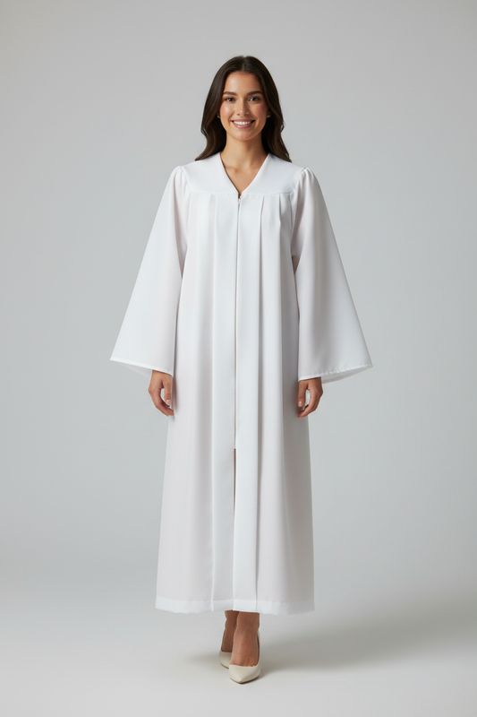 Matte White Bachelors Academic Gown