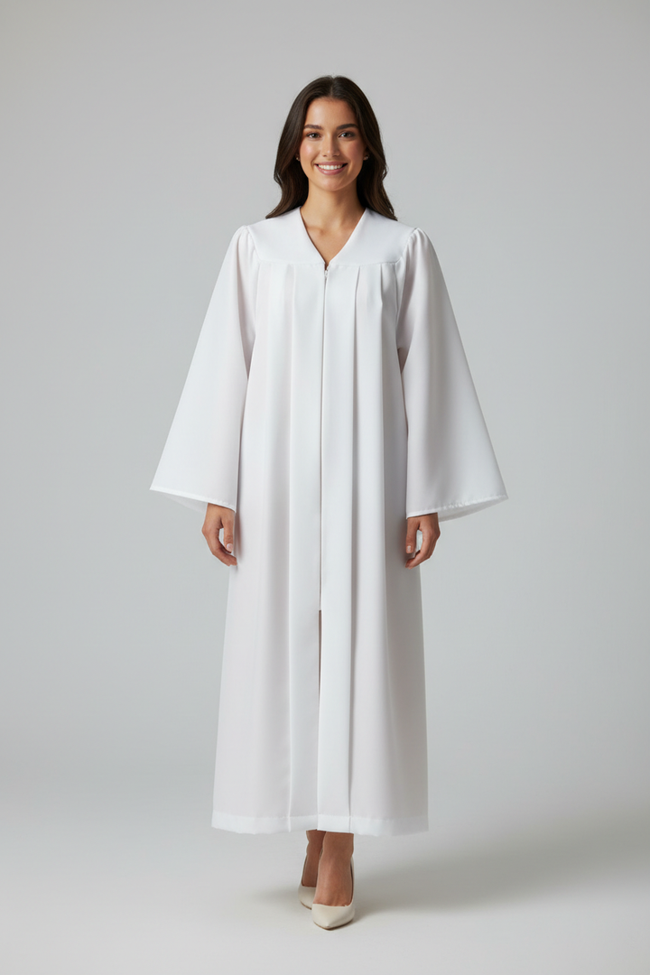 Matte White Bachelors Academic Gown