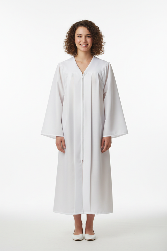 Matte White Bachelors Gown