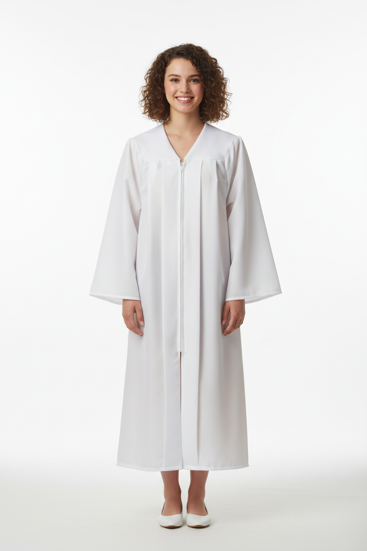 Matte White Bachelors Gown