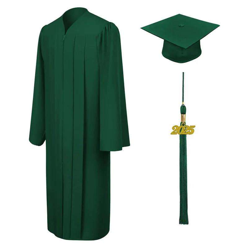 Matte Hunter Bachelors Academic Cap & Gown - Graduation Seller