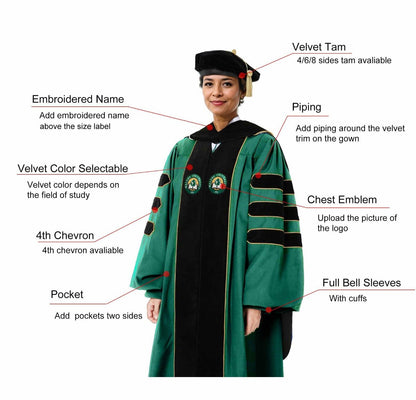 Custom Doctoral Regalia for Universities in the United States - Graduation Seller