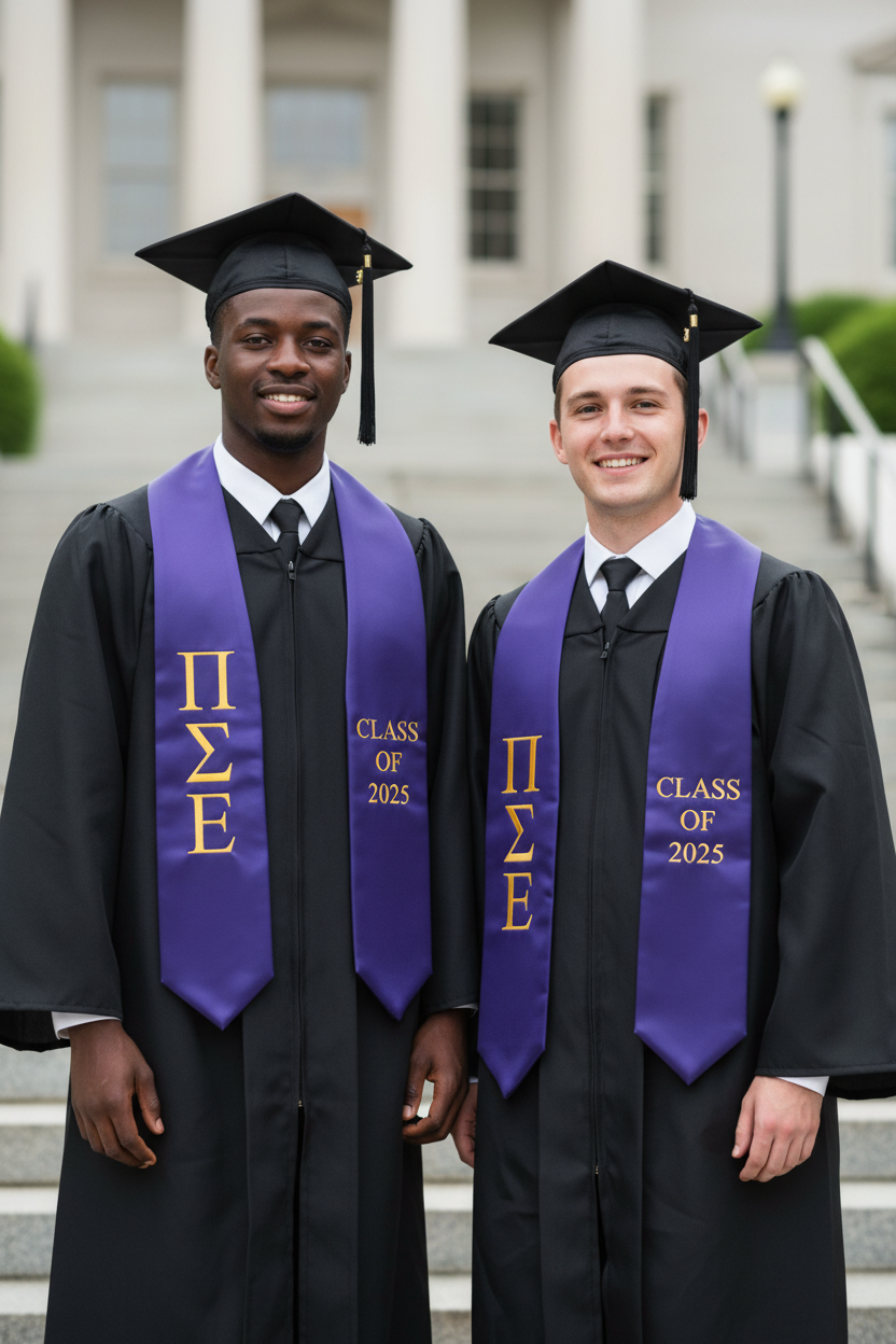 Pi Sigma Epsilon Lettered Stole w/ Year