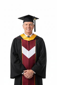 Deluxe Masters Cap, Gown & Hood Package
