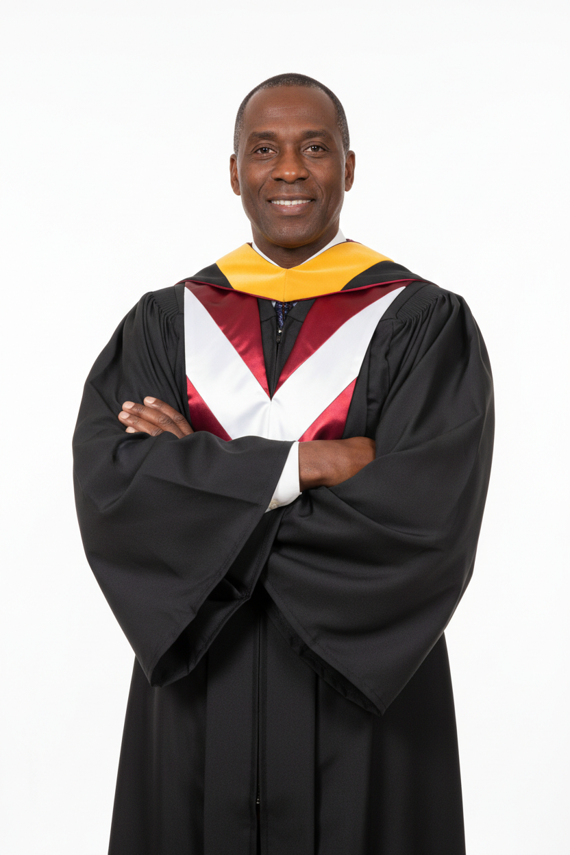 Product 35 - Deluxe Masters Academic Gown & Hood Package