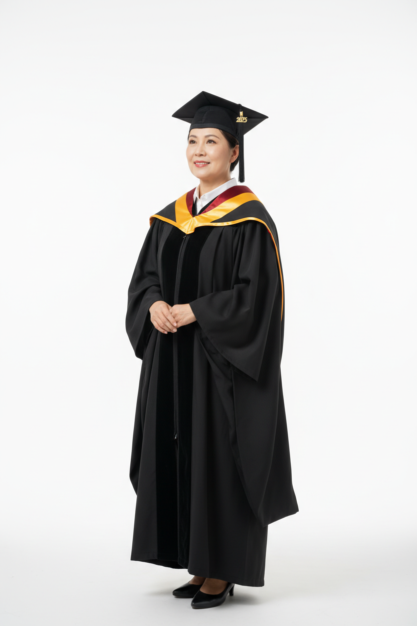 Product 36 - Deluxe Masters Graduation Cap, Gown & Hood Package
