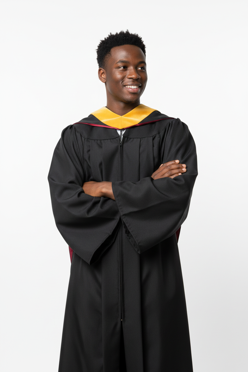 Product 37 - Classic Masters Graduation Gown & Hood Package