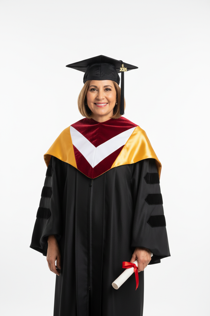 Product 37 - Deluxe Masters Academic Cap Gown Hood