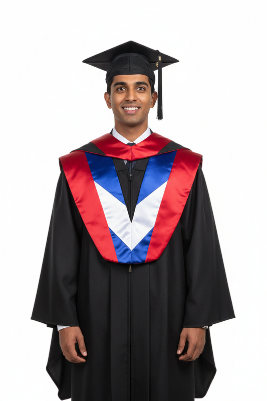 Product 54 - Scarlet Royal Blue White Hood (corrected)